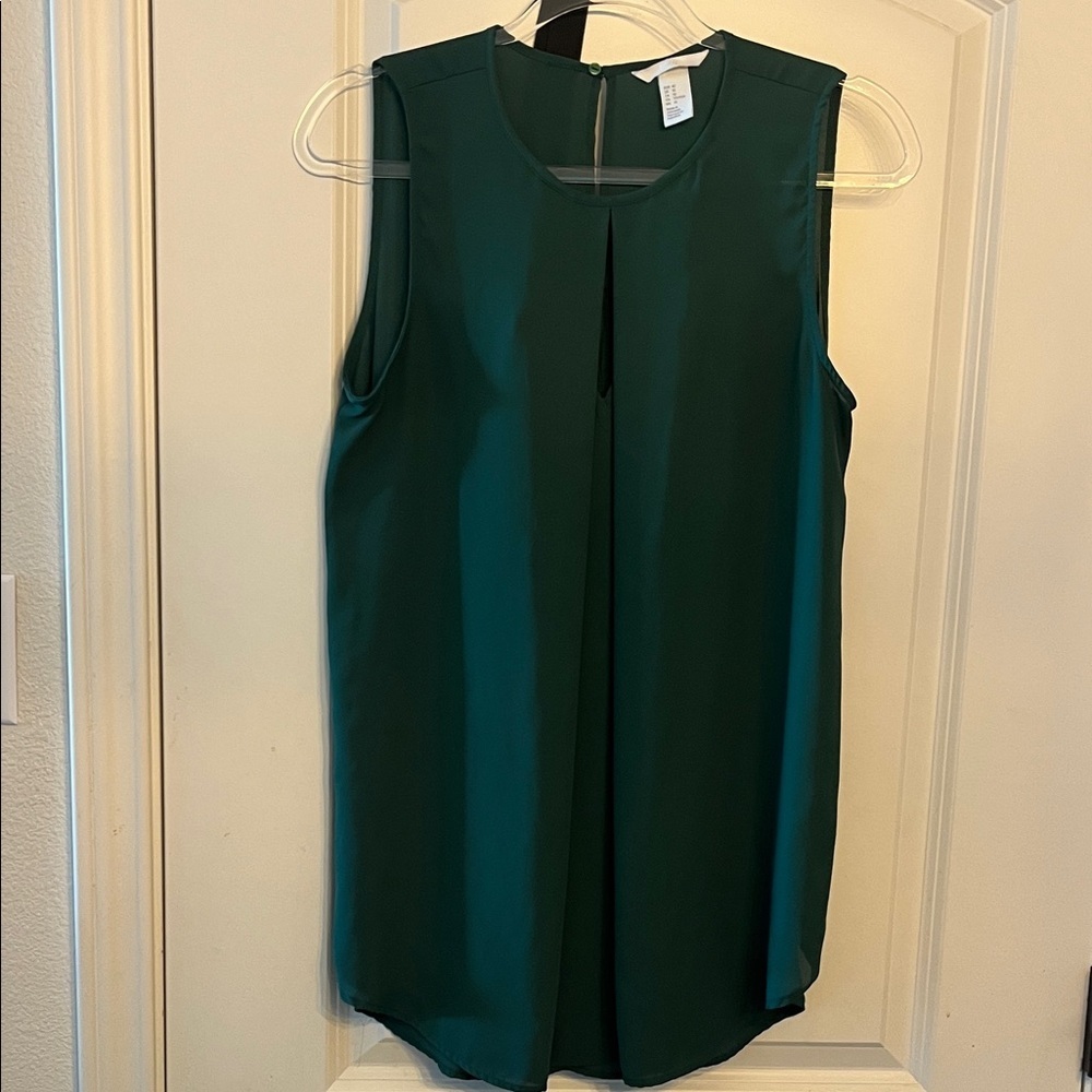 H&M Teal Sleeveless Top
